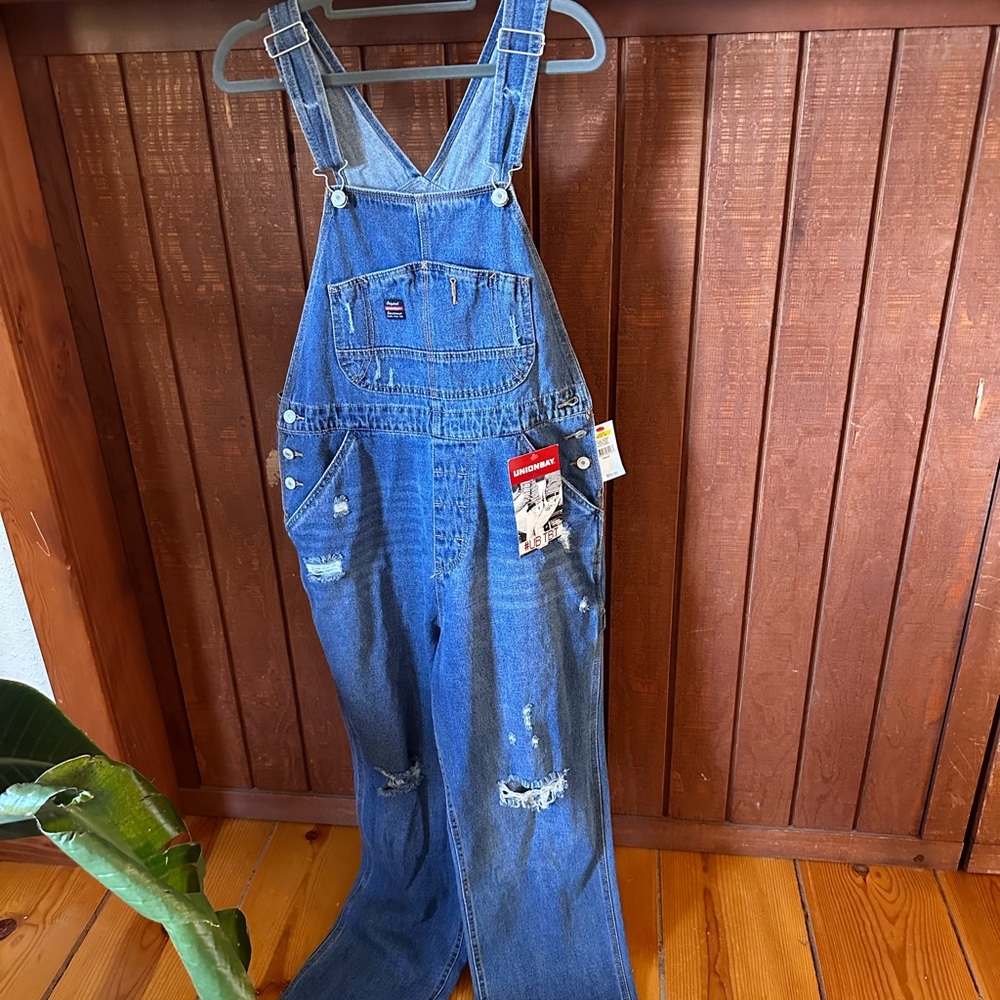 NWT Union Bay denim overalls size medium (8-10)